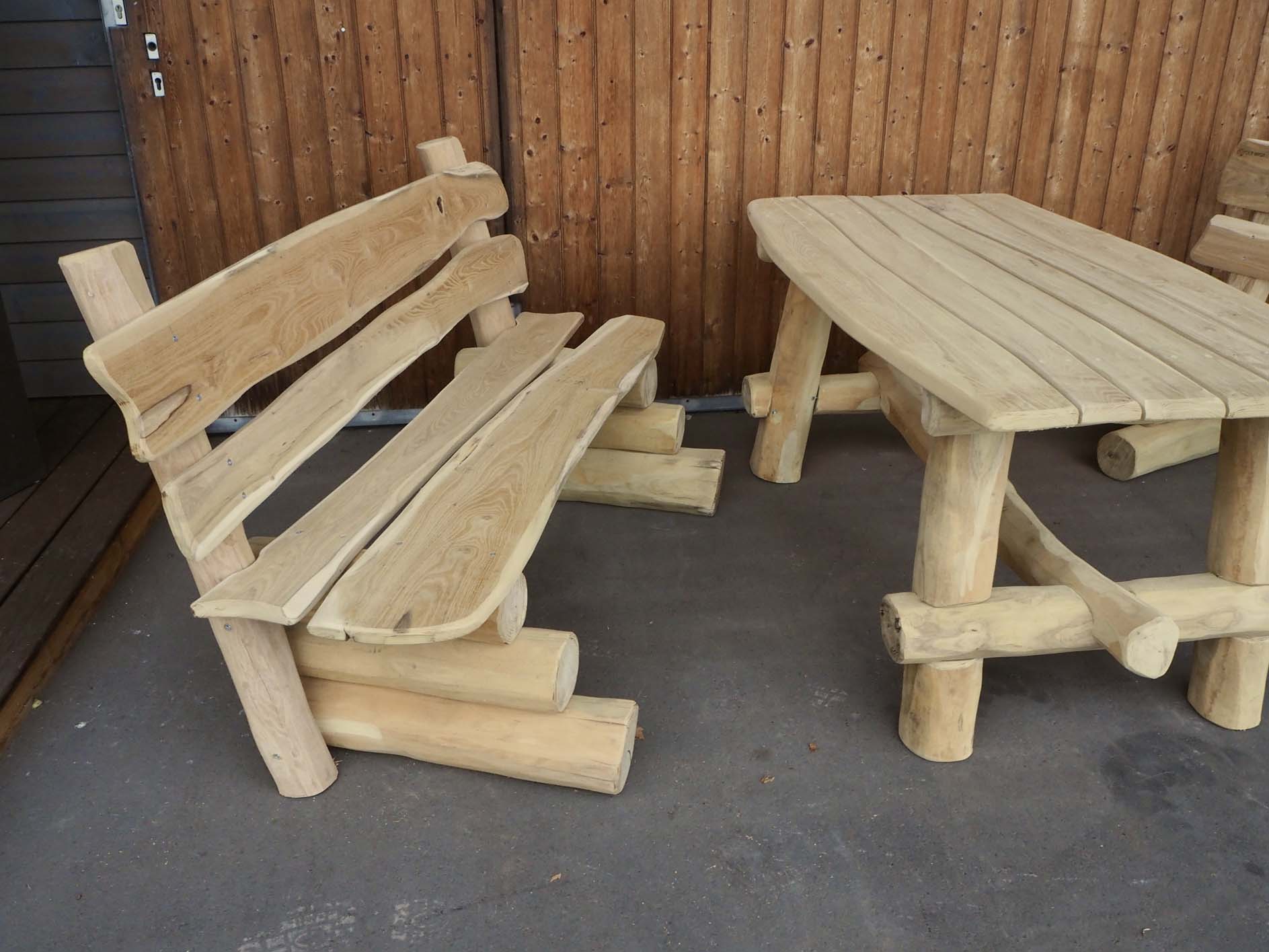 Robinien Holz Bank mit holz Tisch in Apolda kaufen bei Holz Beck