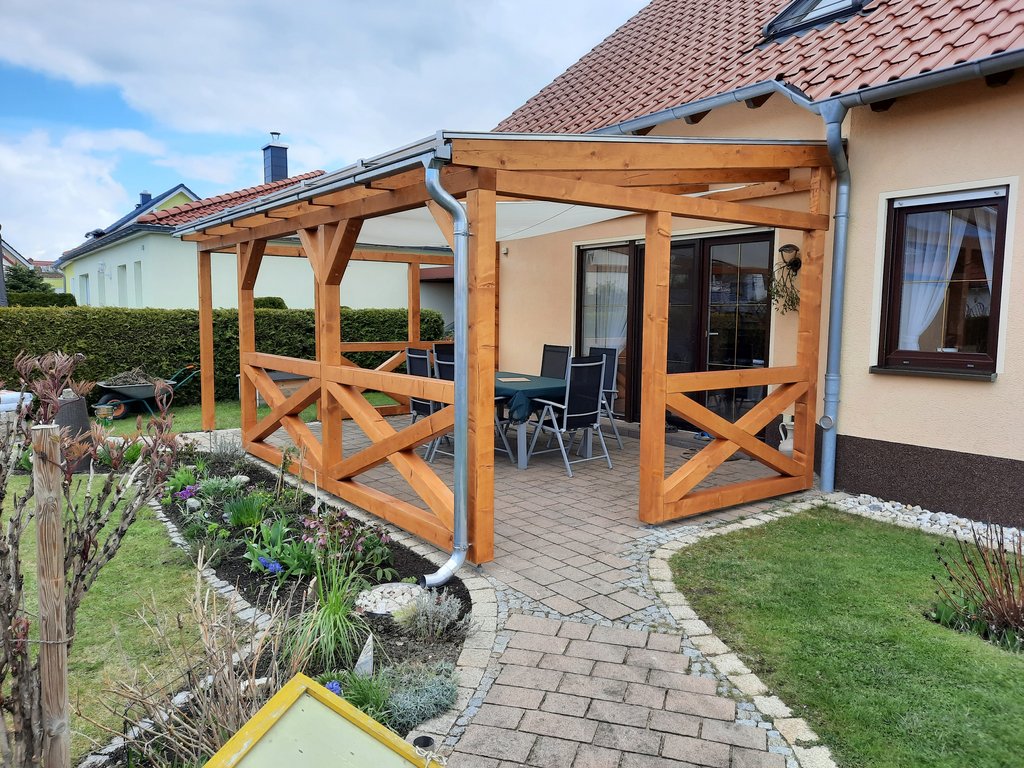 Terrassenüberdachung langlebiges Holz in Apolda kaufen